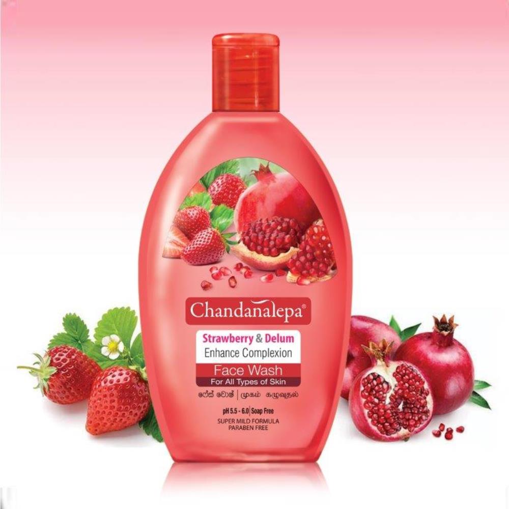 Strawberry & Pomegranate Whitening Face Wash