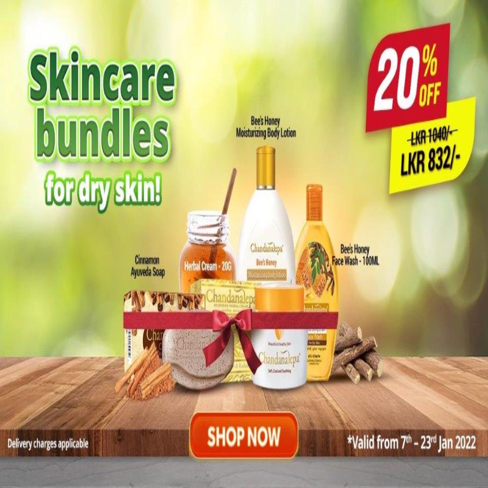 Skincare Bundles For Dry Skin with Bee's Honey Face Wash