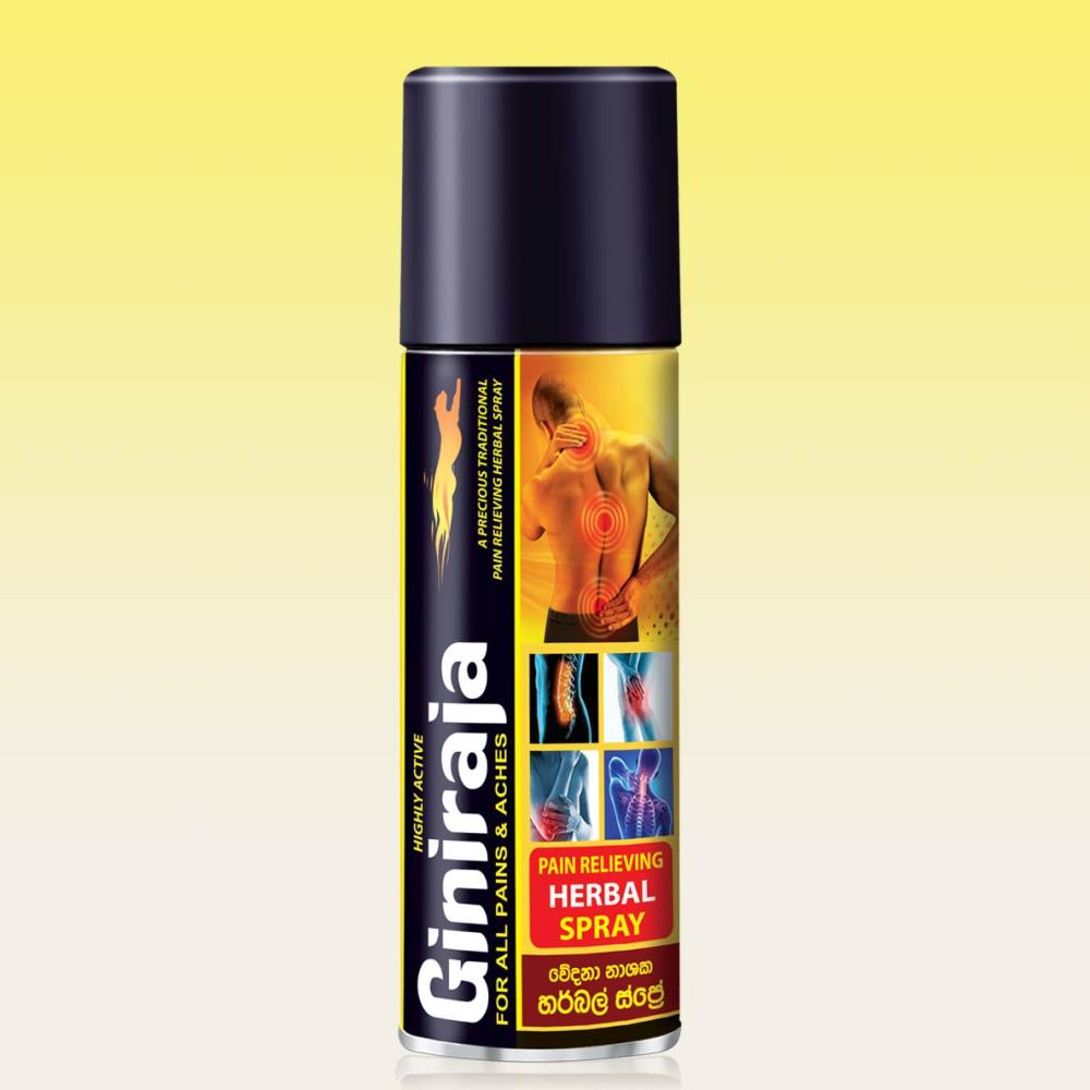Giniraja Pain Relieving Herbal Spray | Chandanalepa Official Website